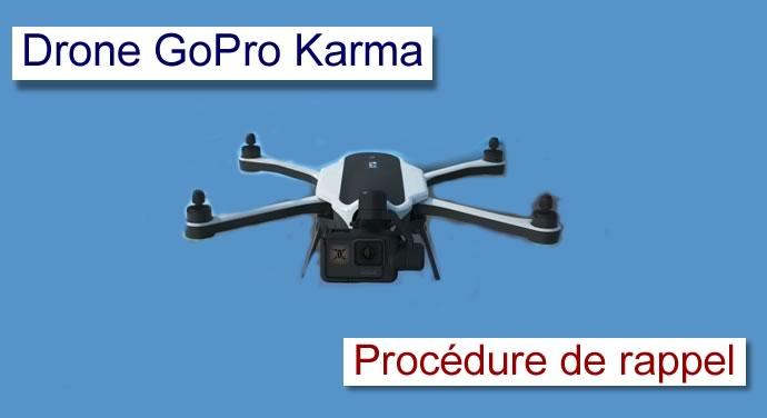 Rappel drone GoPro karma