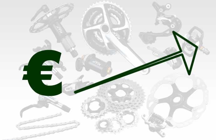 Pièces et accessoires vélos, les prix 2015 à la hausse !