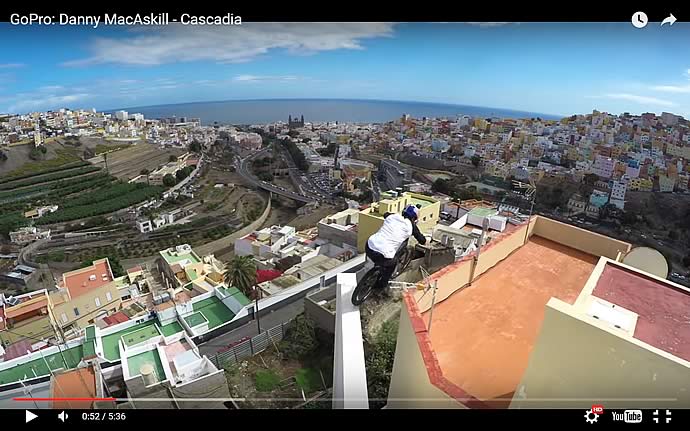 Danny MacAskill s'envol aux Canaries