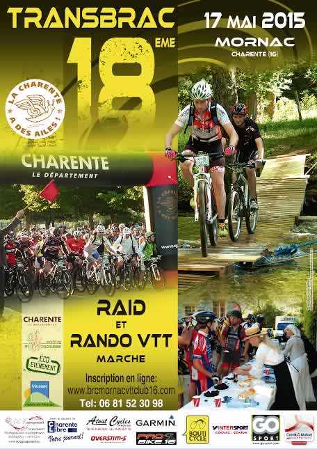 Transbraconnienne  rando & raid VTT à Mornac (Charente) 