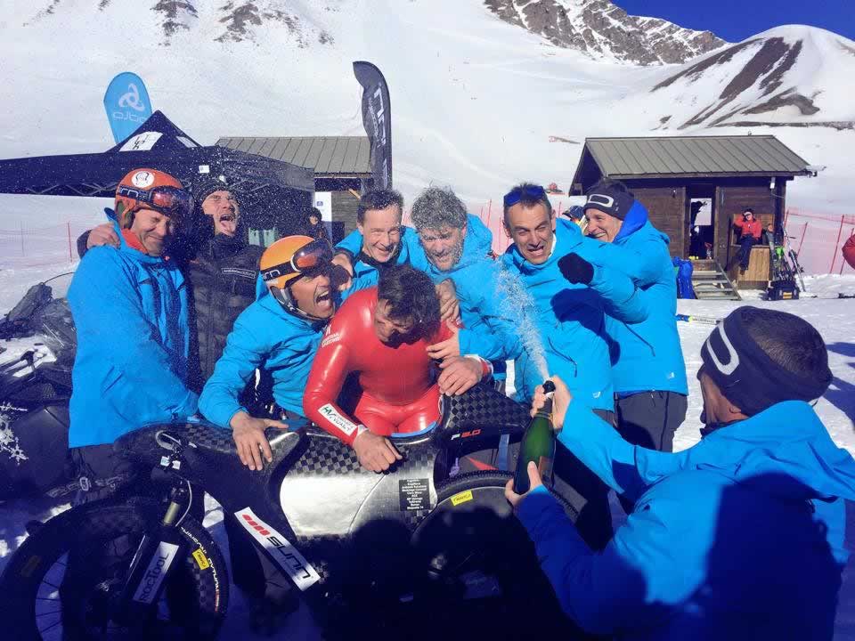 Nouveau record d'Eric Barone avec 223,3 KM/h