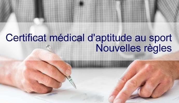Nouveautés pour le certificat médical d'aptitude au sport
