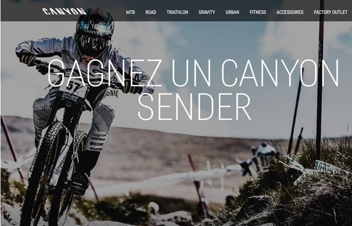 Gagner un VTT Canyon Sender