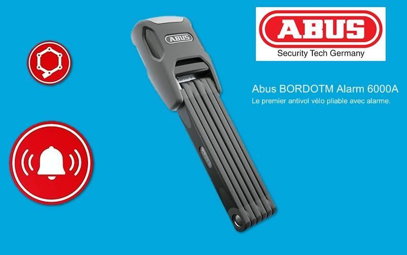 Abus BORDOTM Alarm 6000A, le premier antivol vélo pliable avec alarme