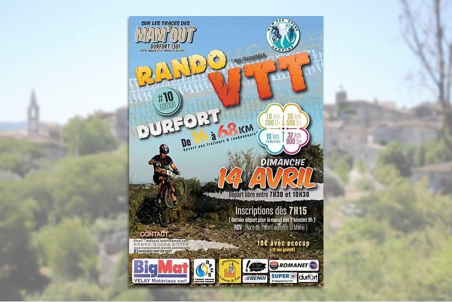 Randonnée VTT Durfort (Gard) 2019