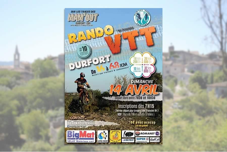 randonnée VTT Durfort 2019