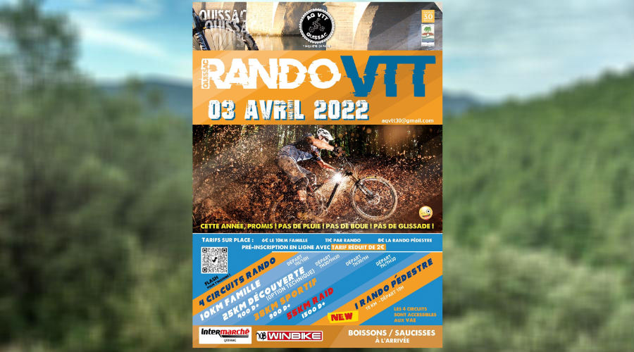 Quissac rando VTT Avril 2022