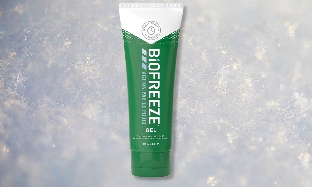 sensation de froid avec le gel Biofreeze