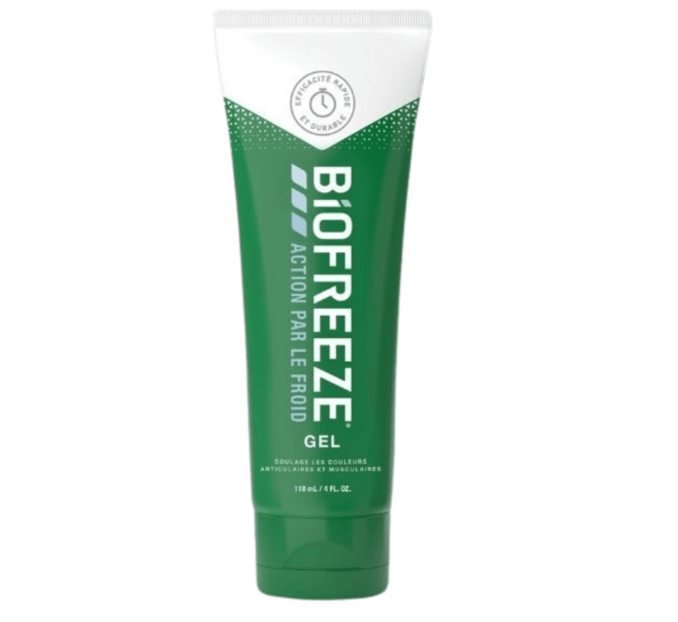 Biofreeze, un gel pour gérer les douleurs articulaires et musculaires.