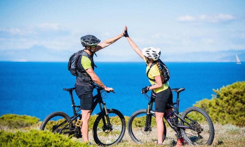faire du VTT au printemps