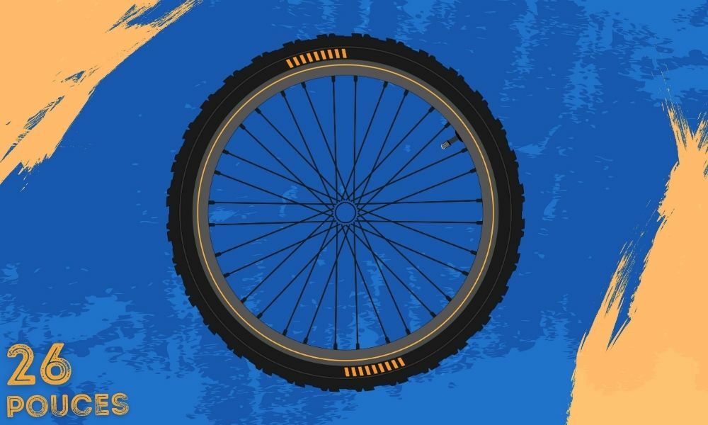 VTT et roue en 26 pouces