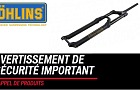 Rappel fourche Öhlins