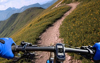 GPS Garmin sur un guidon de VTT